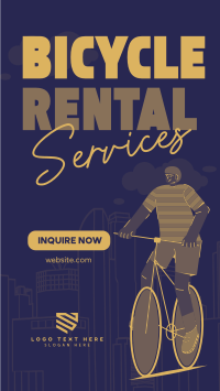 Modern Bicycle Rental Services Facebook story Image Preview