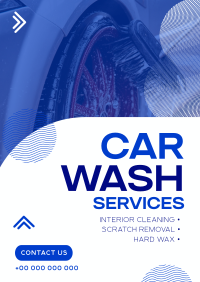 Minimal Car Wash Service Poster Image Preview