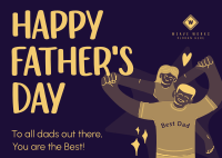 Jolly Father's Day  Postcard Image Preview