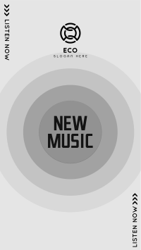 New Music Button Facebook story Image Preview