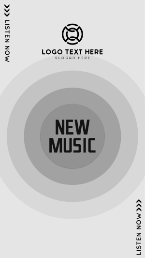 New Music Button Facebook story Image Preview