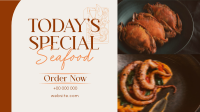 Minimal Seafood Restaurant  Facebook event cover Image Preview