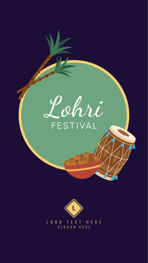 Lohri Fest Badge Facebook story Image Preview