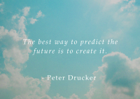 Create Your Future Motivational Quote Postcard Image Preview