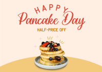Pancake Promo Postcard Design