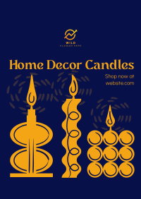 Home Decor Candles Poster Image Preview