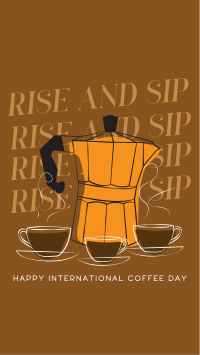 Rise and Sip Instagram reel Image Preview