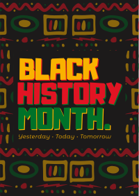 Modern Black History Month Flyer Design