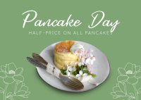 Fancy Pancake Party Postcard Image Preview
