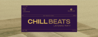 Minimal Chill Music Listening Party Facebook cover Image Preview