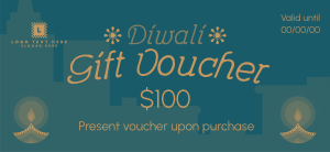 Diwali Celebration Gift Certificate Image Preview