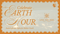 Modern Nostalgia Earth Hour Facebook Event Cover Design