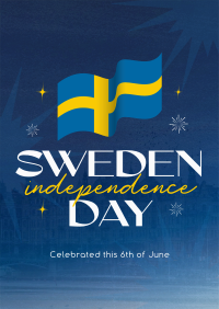 Modern Sweden Independence Day Flyer Image Preview
