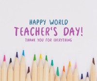 Teacher's Day Color Pencil Facebook post Image Preview