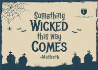 Wicked Halloween Postcard Design