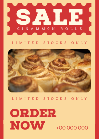 Cinnamon Rolls Sale Flyer Image Preview