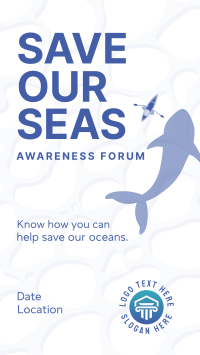 Save The Seas Instagram Story Design