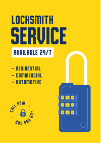 Locksmith Services Flyer Design