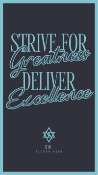 Greatness and Excellence Facebook Story Design
