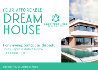 Affordable Dream House Postcard Preview