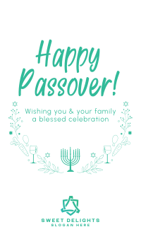 Celebrate Passover Instagram story Image Preview