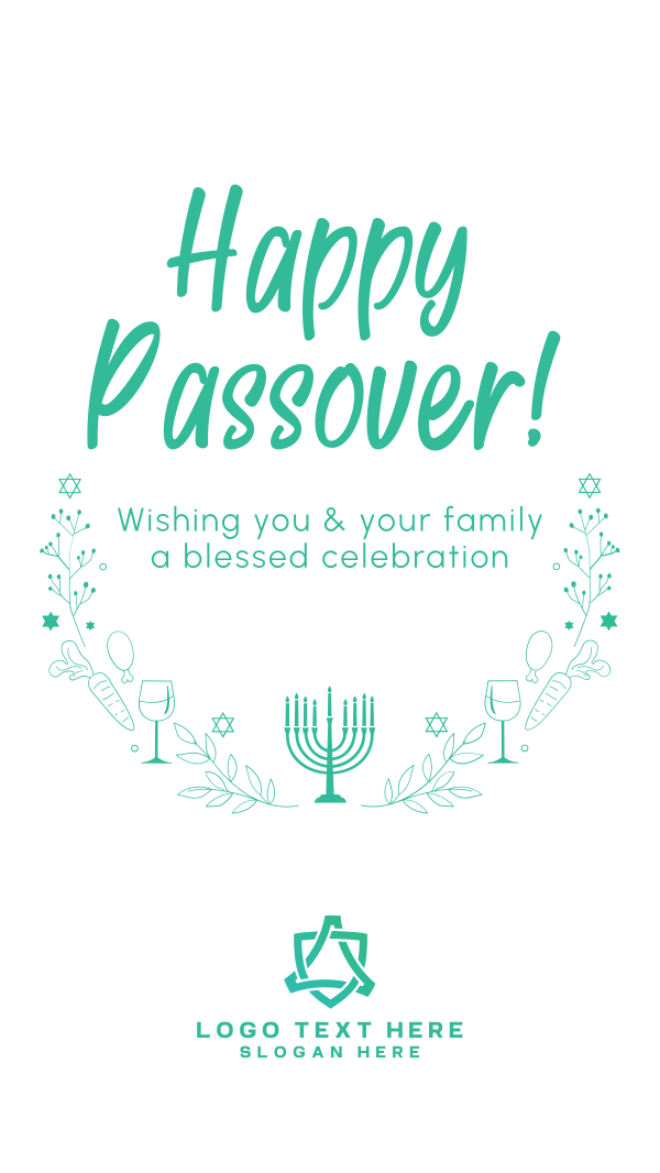 Celebrate Passover Instagram Story Design Image Preview