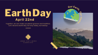 Earth Ripped Paper Facebook Event Cover Design