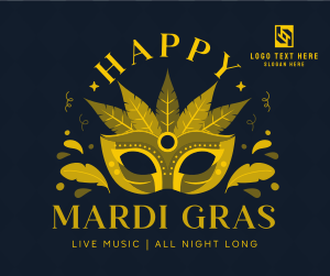 Mardi Gras Party Facebook post Image Preview