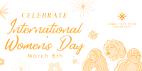 Celebrate Women's Day Twitter Post Design