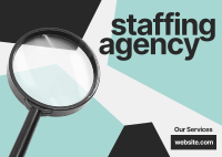 Jigsaw Staffing Agency Postcard Image Preview