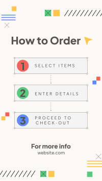 Abstract Order Guide TikTok Video Design