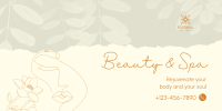 Beauty Spa Booking Twitter post Image Preview