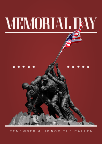 Solemn Memorial Day Poster Image Preview