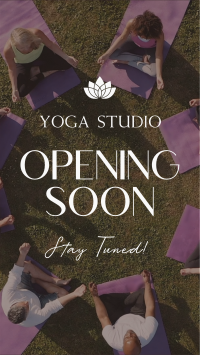 Yoga Studio Opening Facebook Story Design