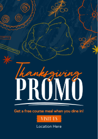 Hey it's Thanksgiving Promo Poster Image Preview