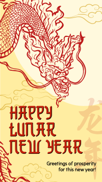 Prosperous Lunar New Year Facebook story Image Preview