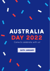 Confetti Australia Day Flyer Design