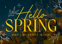 Hello Spring Postcard Image Preview