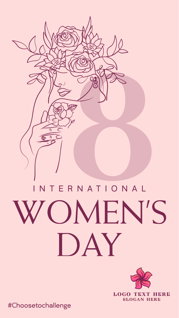 Rose Women's Day Instagram Reel Design Image Preview