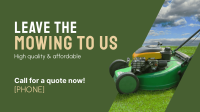 Mowing Service Facebook Event Cover Design
