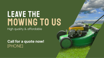 Mowing Service Facebook event cover Image Preview