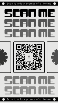 Fun Minimalist QR Promo TikTok Video Image Preview