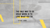 Love What You Do YouTube Banner Image Preview