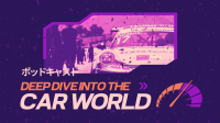 Car World Podcast Facebook Event Cover Design