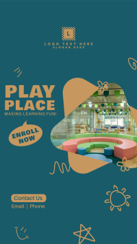 Play Place Post Instagram Story Design