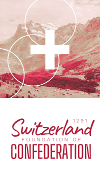 Switzerland Foundation of Confederation Facebook Story Design