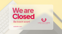 Modern Business We're Closed Animation Preview