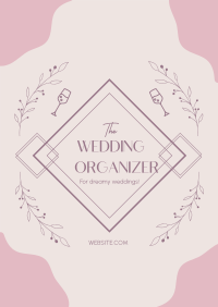 Dreamy Wedding Organizer Poster Design