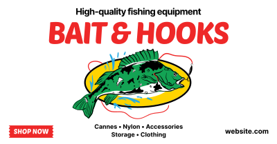 Bait & Hooks Fishing Facebook ad Image Preview