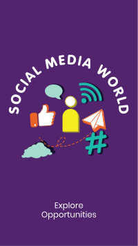Social Media World Facebook Story Design